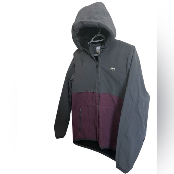 Lacoste Men’s NWOT M tennis hybrid fleece zip up jacket - Picture 3 of 10